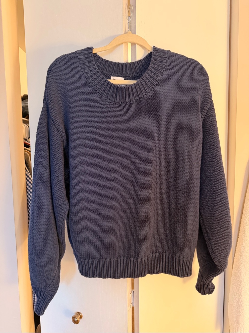 Classic Princess Polly Crewneck Women’s Sweater in Navy